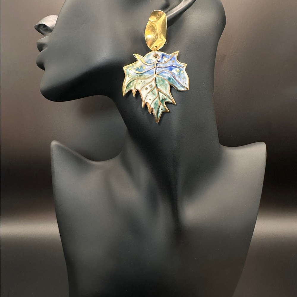 Handmade Luxury Ceramic Earrings – Unique, Lightweight, and Artistic Jewelry